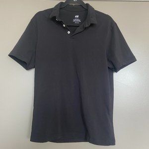 Men's H&M Black Polo Shirt Size Medium